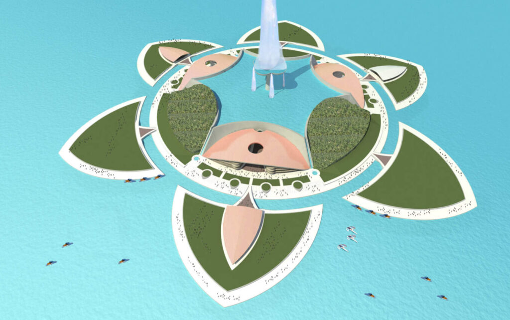 projet de ville ecologique sue l'eau au Qatar